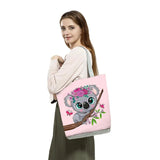Cute Koala Print Women's Shoulder Tote Bag High Capacity