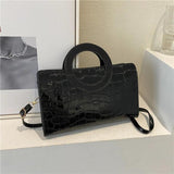 Stone Pattern Women's Handbag Shoulder Crossbody Bags High PU Leather