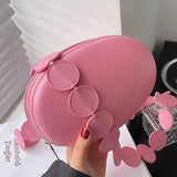Green Pink Round Handbag Crossbody Bags