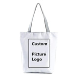 Miyahouse Floral & Umbrella Print Shoulder Bag Canvas Beach Tote Handbag