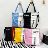 Canvas Shoulder Bag Large Capacity Casual Messenger Handbag