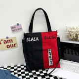 Canvas Shoulder Bag Large Capacity Casual Messenger Handbag