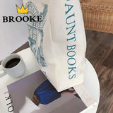 Canvas Shoulder Bag London Daunt Books Daily Shopping Bags Students
