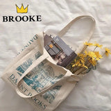 Canvas Shoulder Bag London Daunt Books Daily Shopping Bags Students
