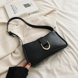 Women's Small PU Leather Shoulder Bag Winter Side Handbag