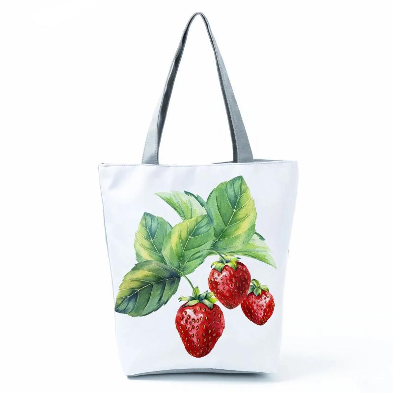 Fruit Printed Shoulder Bag Strawberry Casual Handbag