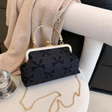 Canvas Crossbody Bag Chain Shoulder Tote Women's Handbag