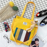 Crossbody Canvas Bag Artistic Fresh Student Schoolbag Ins Shoulder Handbag