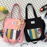 Crossbody Canvas Bag Artistic Fresh Student Schoolbag Ins Shoulder Handbag