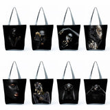 African Art Women Handbags Tote High Capacity Shoulder Shopping Bags
