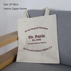 Female Canvas Shoulder Bag Eco Cotton Linen Shopper Bags Handbag Tote