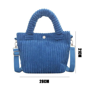 Women Vintage Messenger Corduroy Shoulder Bag Crossbody Bag