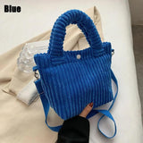 Women Vintage Messenger Corduroy Shoulder Bag Crossbody Bag