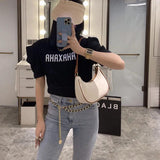 High All-match Solid Senior Shoulder Underarm Women's Bag