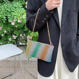 Glitter Evening Party Bag Wedding Clutch Chain Shoulder Bag