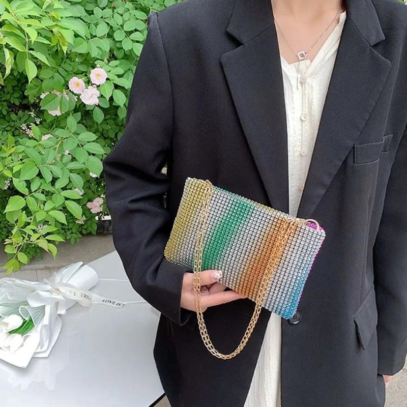 Glitter Evening Party Bag Wedding Clutch Chain Shoulder Bag