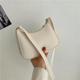 Vintage Leather Shoulder Bag for Women - Classic Style