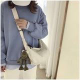 Japanese Women Canvas Bag Student Handbags Shoulder Crossbody Bags
