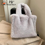 Casual All-match Women Autumn Winter Soft Plush Fur Handbag