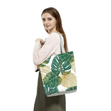 Turtle Leaf Leaves Shoulder Bag Eco Reusable Shopping Bag