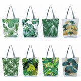 Turtle Leaf Leaves Shoulder Bag Eco Reusable Shopping Bag