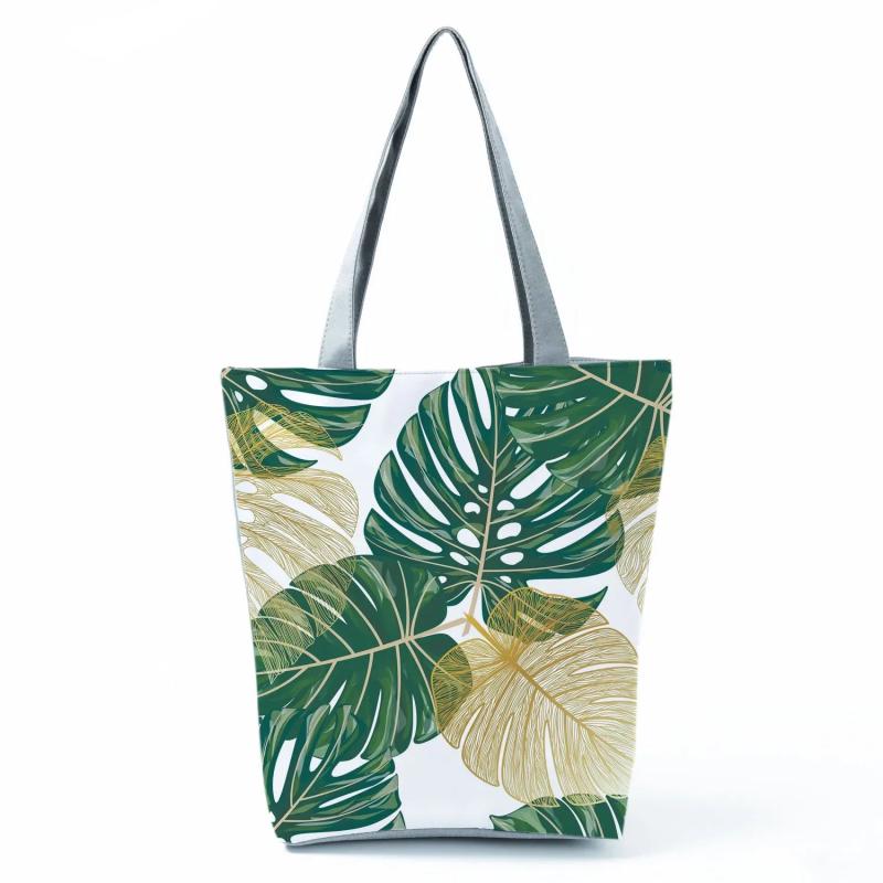 Turtle Leaf Leaves Shoulder Bag Eco Reusable Shopping Bag