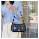 Women Butterfly Chain Shoulder Underarm Bags Casual Ladies Small Purses