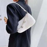 Women Butterfly Chain Shoulder Underarm Bags Casual Ladies Small Purses