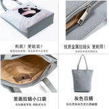 Panda Love Print Handbags Chinese Tote Bag Eco Friendly Beach Bag