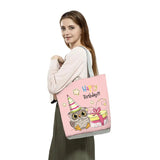 Owl Printed Handbags High Capacity Shopper Bag