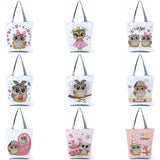 Owl Printed Handbags High Capacity Shopper Bag