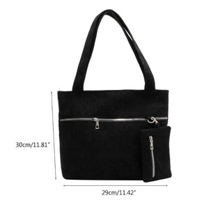 Women's Corduroy Shoulder Bag Handbag