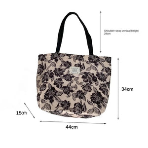 Vintage Large Capacity Handbag Canvas Shoulder Bag for Women