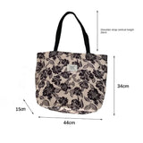 Vintage Large Capacity Handbag Canvas Shoulder Bag for Women