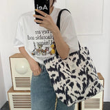 Vintage Large Capacity Handbag Canvas Shoulder Bag for Women
