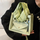 Transparent Shoulder Bag Crossbody Jelly Handbag Tote Purse