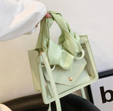 Transparent Shoulder Bag Crossbody Jelly Handbag Tote Purse