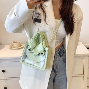 Transparent Shoulder Bag Crossbody Jelly Handbag Tote Purse