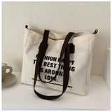 Large Capacity Canvas Shoulder Bag Tote Handbag