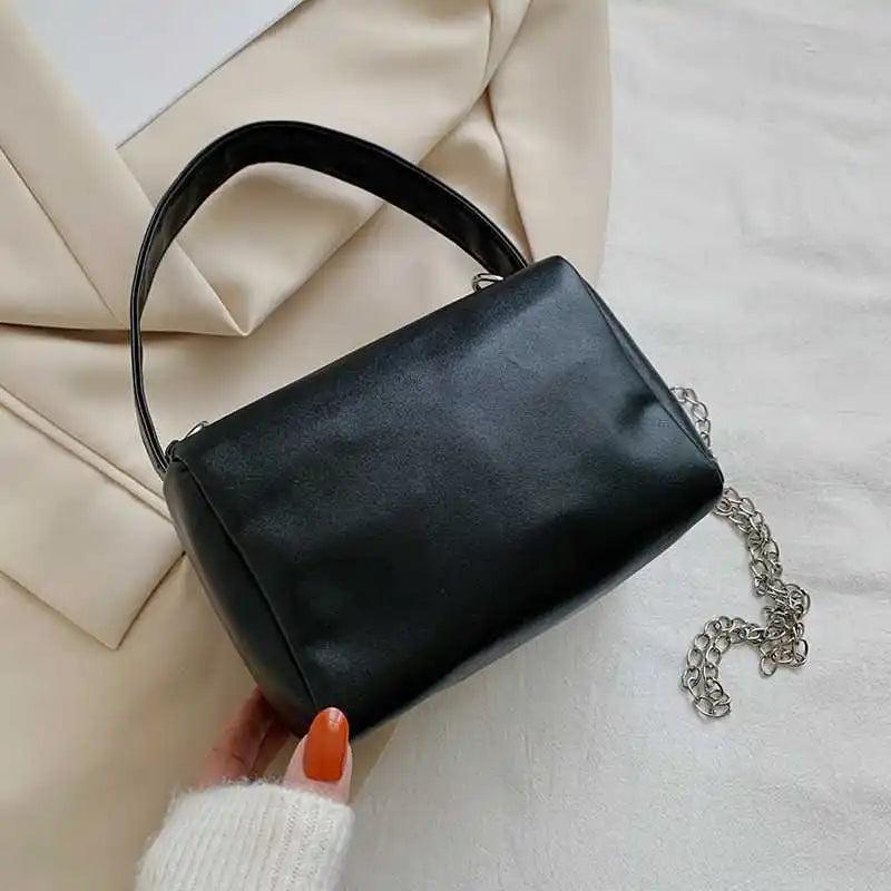 Soft Leather Small Handbags for Women Chain Shoulder Crossbody Bags