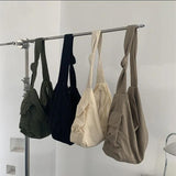 Women's Nylon Canvas Shopping Crossbody Tote Handbag