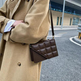 Rhombus Texture Shoulder Bag Women Handbags