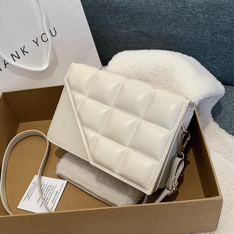 Rhombus Texture Shoulder Bag Women Handbags