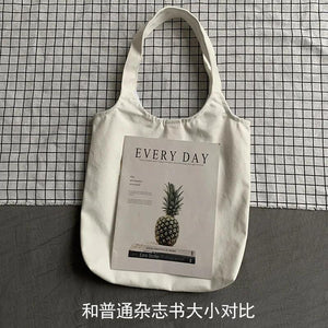 Canvas Shoulder Bags Women Large Capacity Comic Cartoon Handbags Tote