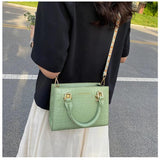 Vintage Crossbody Messenger Handbag for Women - Small PU Leather Bag
