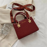 Vintage Crossbody Messenger Handbag for Women - Small PU Leather Bag