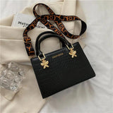 Vintage Crossbody Messenger Handbag for Women - Small PU Leather Bag
