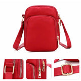 Women Mobile Phone Shoulder Bag Lady Multifunction Handbag Wrist Purse