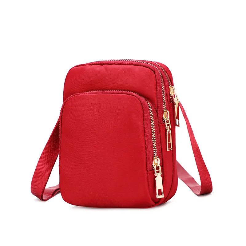 Women Mobile Phone Shoulder Bag Lady Multifunction Handbag Wrist Purse
