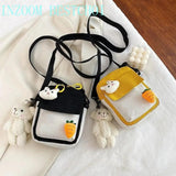 Summer Female Student Canvas Bag Outdoor Travel Shoulder Messenger Package